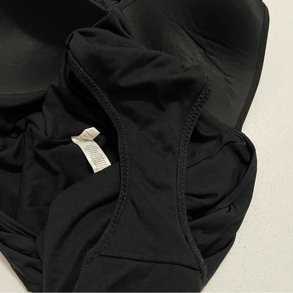 Athleta One Piece Swimsuit Black Ruched Halter Size Large - Picture 9 of 10